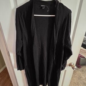 Torrid Black Open Front Cardigan
